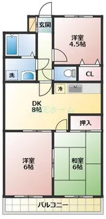 セイハ松飛【3階】の間取り