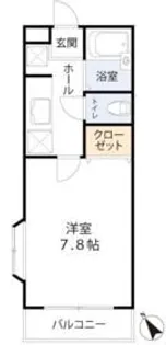 スタジオーネ弐番館【2階】の間取り