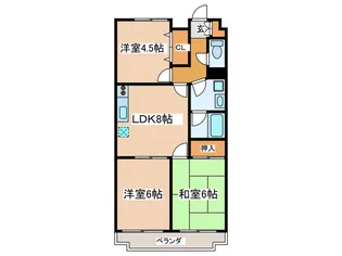 ビアーレ小金井【3階】の間取り