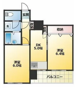 VISUALCITY【6階】の間取り