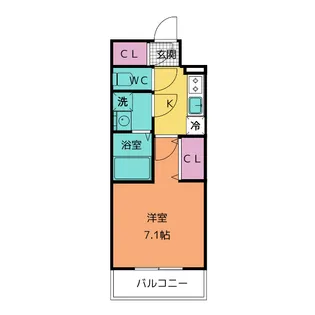 S-RESIDENCE尾頭橋clarity【5階】の間取り