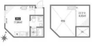 東高円寺アパートメント【2階】の間取り