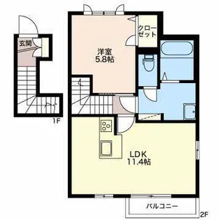 和【2階】の間取り