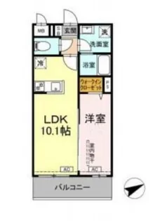 ロイジェントパークス西馬込【2階】の間取り