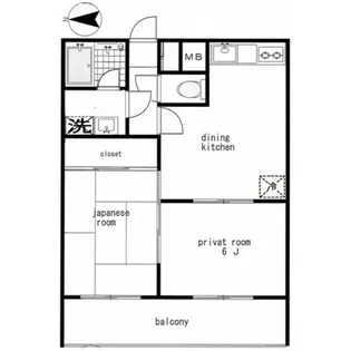 パールメゾン高津【1階】の間取り