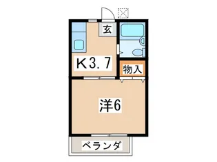 スティディオプラ-ジュ【2階】の間取り