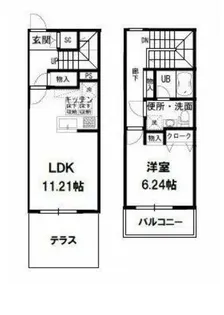 神奈川県川崎市宮前区東有馬4【アパート】の間取り
