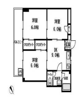 福地ビル【6階】の間取り