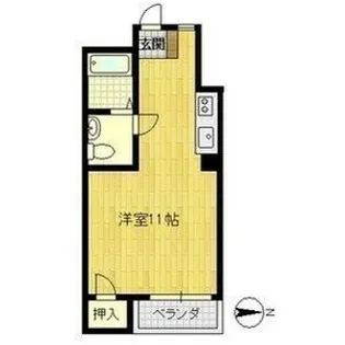 エバーグリーン新大阪【4階】の間取り