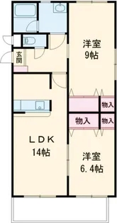 レジデンス緑ヶ丘【1階】の間取り