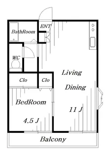 メゾンブランシュ【2階】の間取り