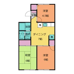 セジュールSEIWA【1階】の間取り