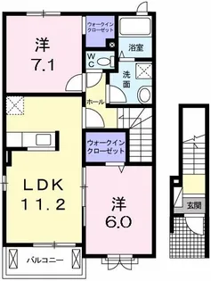 ウイング・コート【2階】の間取り