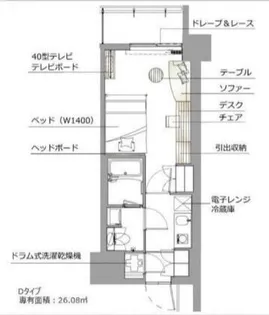 レックスガーデン神楽坂北町【3階】の間取り