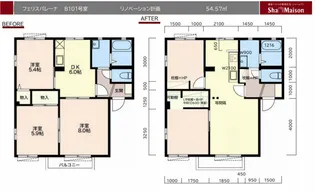 フェリス・バレーナB棟【1階】の間取り