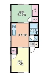 ハイツカーメル【1階】の間取り