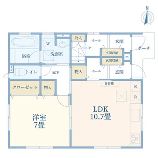 コーポクガ【1階】の間取り