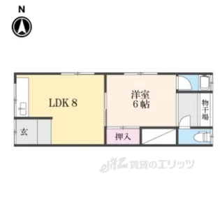 堀建第四アパート【1階】の間取り