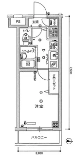 スカイコート都立家政EAST【4階】の間取り