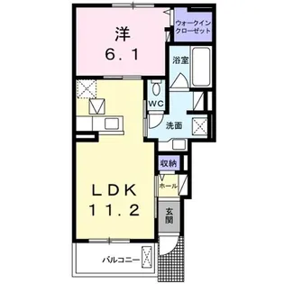 グレイス フォレスト【1階】の間取り