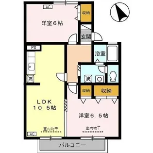 セジュール24【1階】の間取り