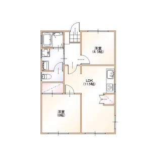 南西パークマンション【3階】の間取り