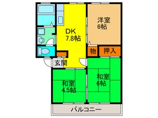 サンライズ曽根西ハイツBの間取り