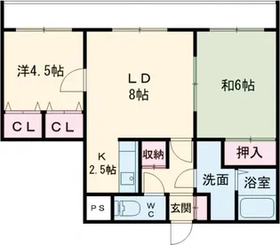 ライオンズマンション函館湯川第3【2階】の間取り