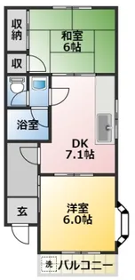 ホームピュアII【2階】の間取り