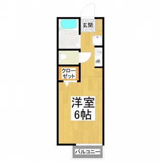 アメニティ大美野B【2階】の間取り