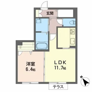 シャーメゾン 田舎館【1階】の間取り