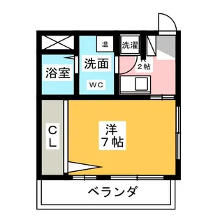 メゾン五月【2階】の間取り