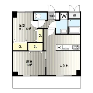 サンバードコマツ【4階】の間取り