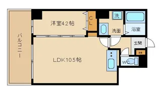 モンドール西院【3階】の間取り