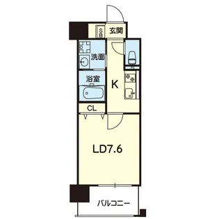 ESTASIA熊本駅前【5階】の間取り