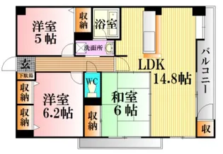 アスティオン早稲田【3階】の間取り