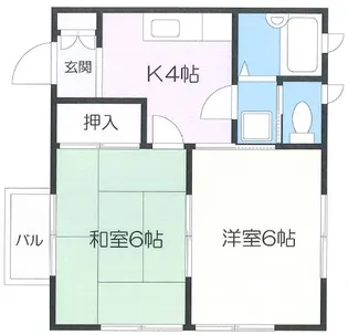 萩原アパート(鶴見)【2階】の間取り