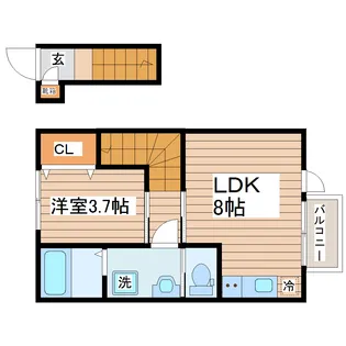 Le Monde (ル モンド)【2階】の間取り