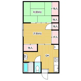 コーポイトウ【1階】の間取り