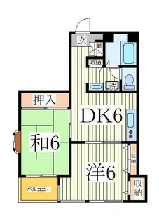 浅商第一マンション【2階】の間取り