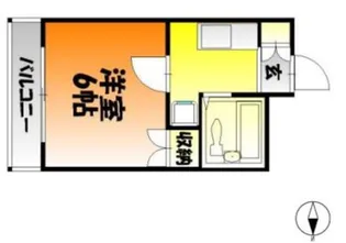 ジェントリイ田ノ上【4階】の間取り