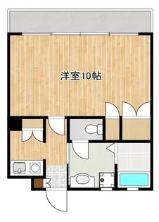 シティマンション新屋敷【8階】の間取り