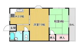 フェリシーダ石津【4階】の間取り