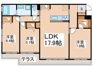 ナディア南烏山【1階】の間取り