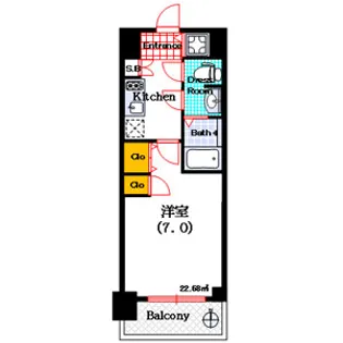 スワンズ谷町セントシティ【5階】の間取り