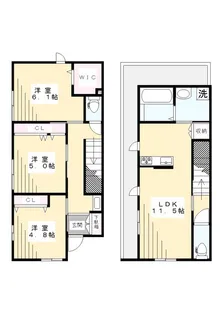 デュエットB【1階】の間取り