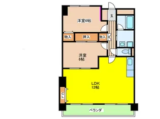 ISM大阪城公園【4階】の間取り