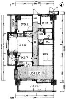 松任グリーンマンション【3階】の間取り