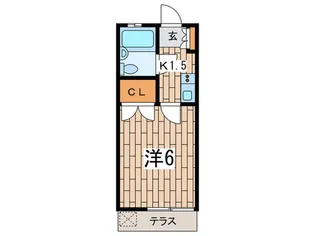 ホワイトハイム名瀬【1階】の間取り