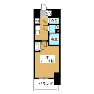 プレサンス新栄リベラ【2階】の間取り
